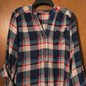 Medium plaid light weight shirt